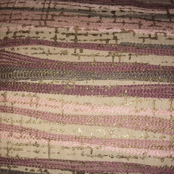 Neutral Striped 12” x 21” Throw Pillow - Picture 4 of 4